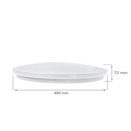 LED Dimmelhető mennyezeti lámpa NYMPHEA LED/36W/230V 2700-6500K Wi-Fi Tuya