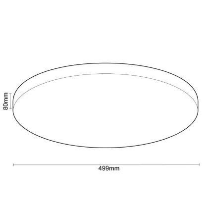 LED Dimmelhető mennyezeti lámpa OPAL LED/48W/230V 2700-6500K Wi-Fi Tuya fehér + távirányítás