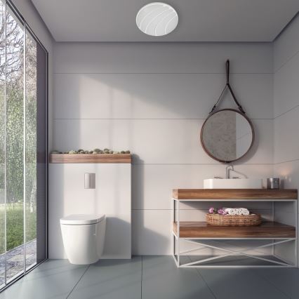 LED Dimmelhető mennyezeti lámpa SHELL WHITE LED/40W/230V + távirányító