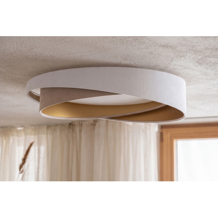 LED dimmelhető mennyezeti lámpatest SMART GALAXY MODERN LED/24W/230V 3000-6500K átm. 55 cm fehér/bézs/arany + távirányító
