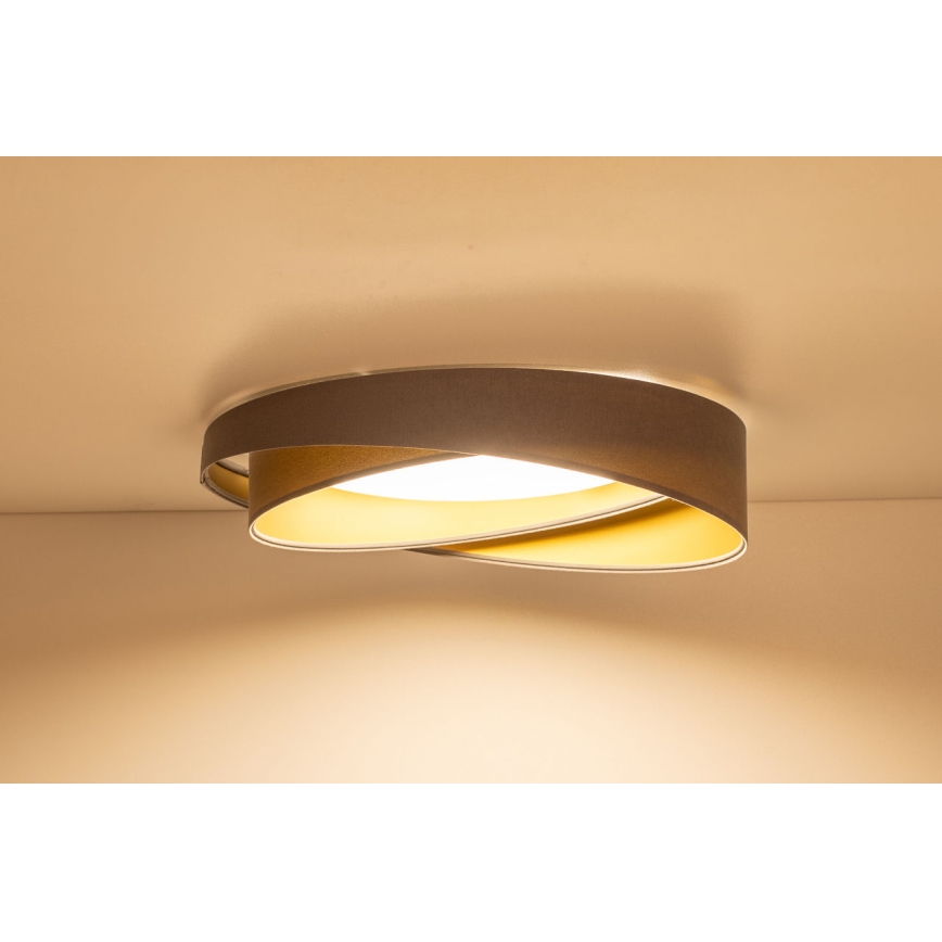 Fényerőszabályozható LED mennyezeti lámpa SMART GALAXY MODERN LED/24W/230V 3000-6500K átm. 55 cm szürke/arany + távirányító