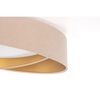 Fényerőszabályozható mennyezeti lámpa SMART GALAXY MODERN LED/24W/230V 3000-6500K átm. 55 cm bézs/arany + távirányító