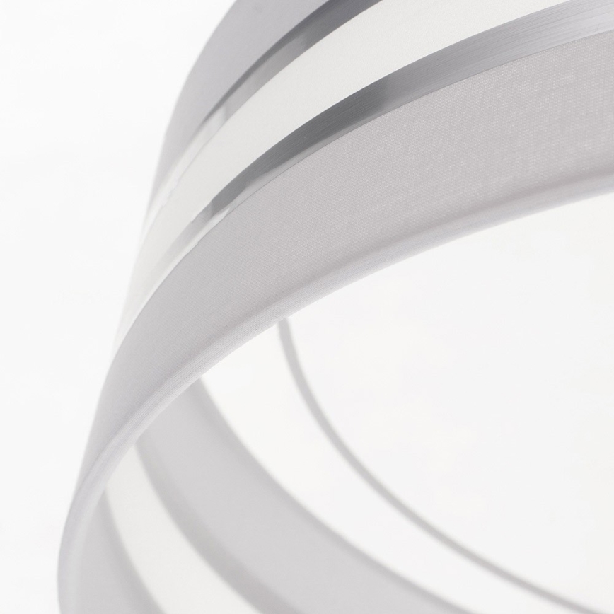 LED Dimmelhető mennyezeti lámpa SMART CORAL LED/24W/230V fehér/ezüst + távirányító