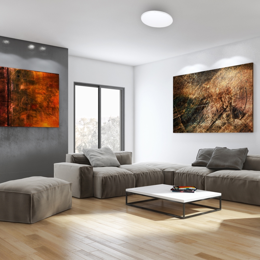 LED Dimmelhető mennyezeti lámpa távirányítóval SIENA LED/25W/230V