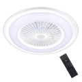 LED Dimmelhető mennyezeti lámpa venilátorral ZONDA LED/48W/230V 3000-6000K fehér + távirányító
