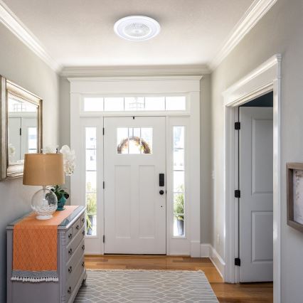 LED Dimmelhető mennyezeti lámpa venilátorral ZONDA LED/48W/230V 3000-6000K fehér + távirányító