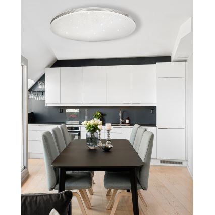 LED Dimmelhető mennyezeti lámpa VENTA LED/60W/230V 2700-6500K átm. 58 cm + távirányítás