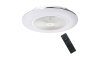 LED Dimmelhető mennyezeti lámpa ventilátorral ARIA LED/38W/230V 3000-6000K fehér + távirányító