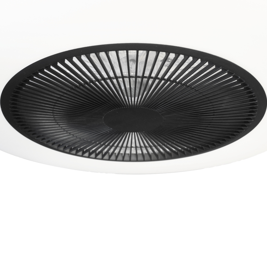 LED Dimmelhető mennyezeti lámpa ventilátorral ARIA LED/38W/230V fekete/fehér + távirányító