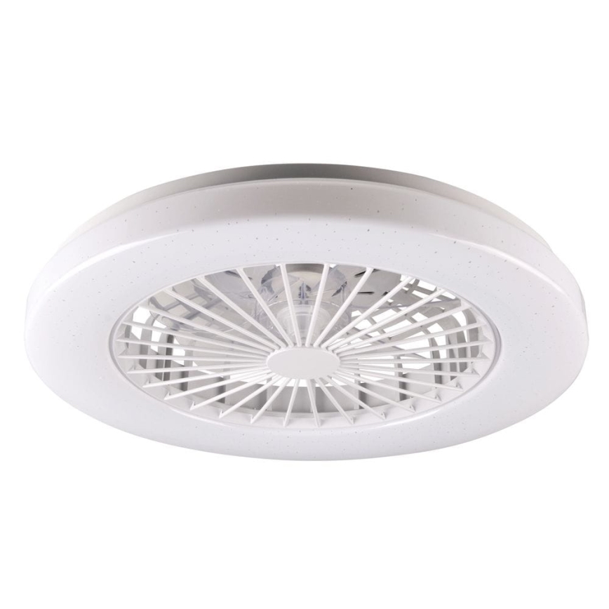 LED Dimmelhető mennyezeti lámpa ventilátorral LIBYA LED/48W/230V 3000-6500K fehér + távirányítás