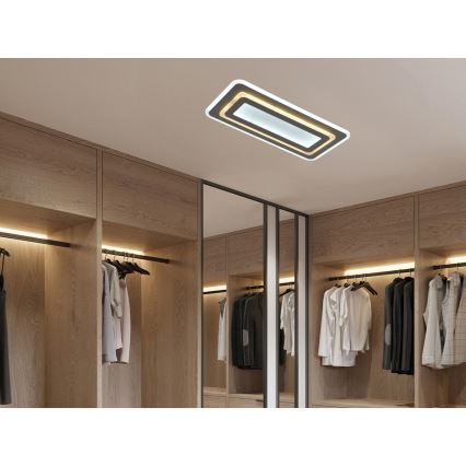 LED Fényerőszabályozható mennyezeti lámpatest LED/85W/230V 3000-6500K szürke + távirányító