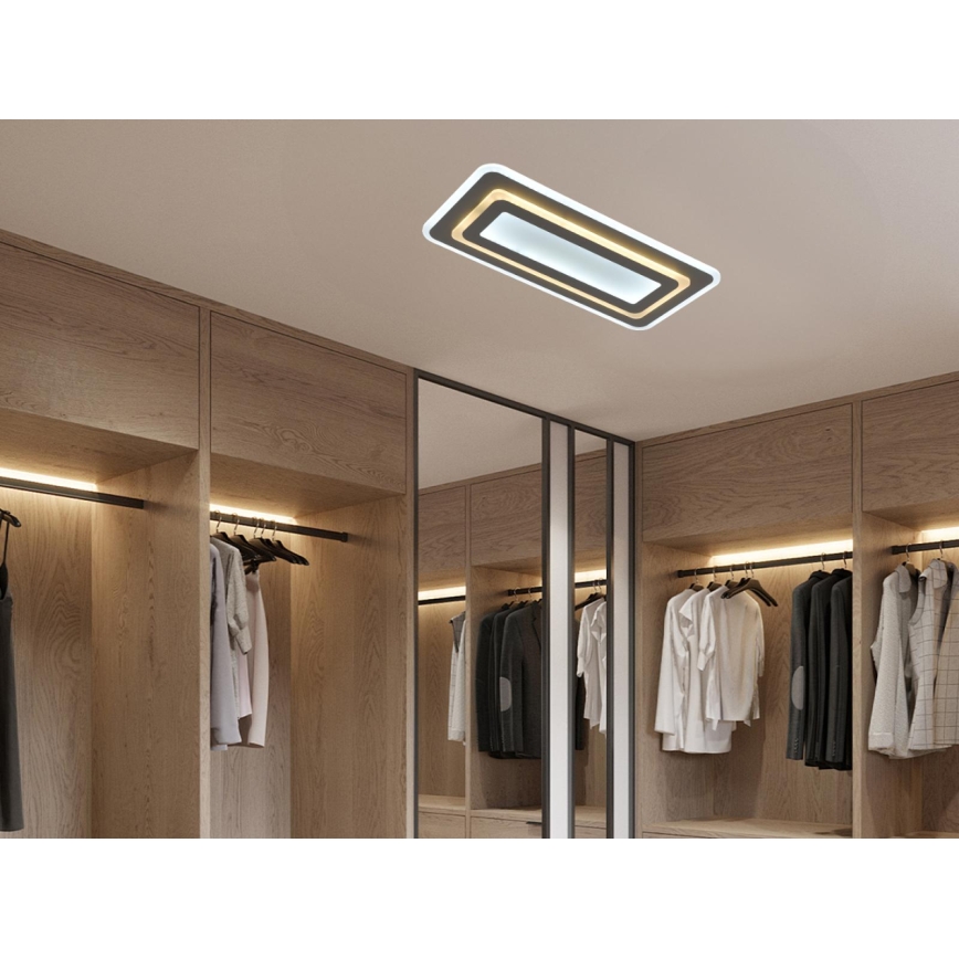 LED Fényerőszabályozható mennyezeti lámpatest LED/85W/230V 3000-6500K szürke + távirányító