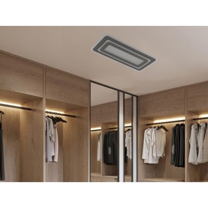 LED Fényerőszabályozható mennyezeti lámpatest LED/85W/230V 3000-6500K szürke + távirányító