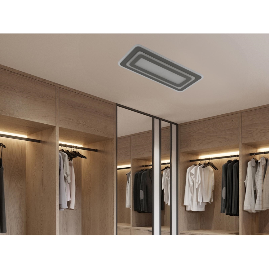 LED Fényerőszabályozható mennyezeti lámpatest LED/85W/230V 3000-6500K szürke + távirányító