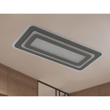 LED Fényerőszabályozható mennyezeti lámpatest LED/85W/230V 3000-6500K szürke + távirányító