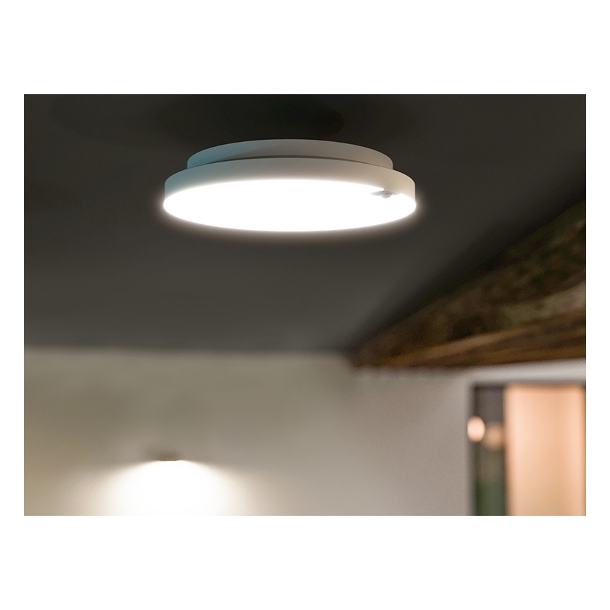 LED dimmelhető mennyezeti lámpa mozgás- és alkonyatérzékelővel LED/6/12/18W/230V Ø 23 cm