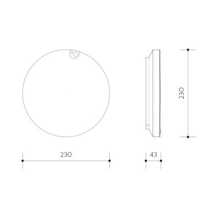 LED dimmelhető mennyezeti lámpa mozgás- és alkonyatérzékelővel LED/6/12/18W/230V Ø 23 cm