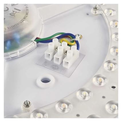 LED dimmelhető mennyezeti lámpa ILVI LED/30W/230V 2700-6500K Ø 40 cm fa dekor + távirányító
