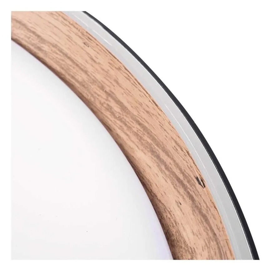 LED dimmelhető mennyezeti lámpa ILVI LED/30W/230V 2700-6500K átm. 40 cm fekete/bézs + távirányító