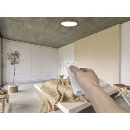 LED dimmelhető mennyezeti lámpatest ILVI LED/45W/230V 2700-6500K átm. 50 cm bézs + távirányító