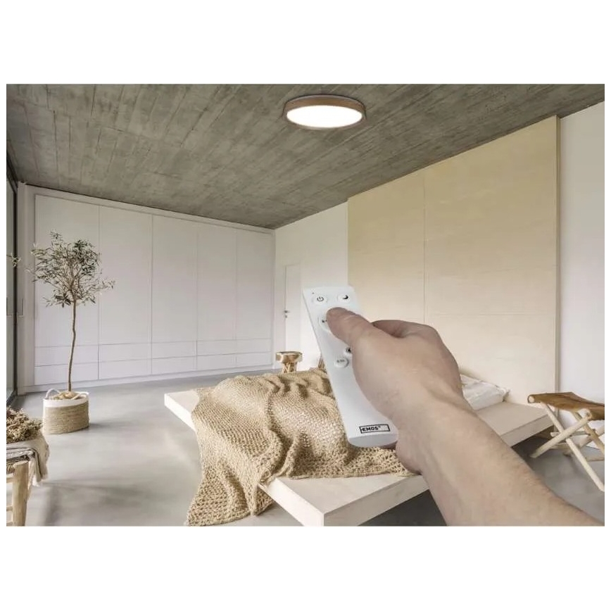 LED dimmelhető mennyezeti lámpatest ILVI LED/45W/230V 2700-6500K átm. 50 cm bézs + távirányító