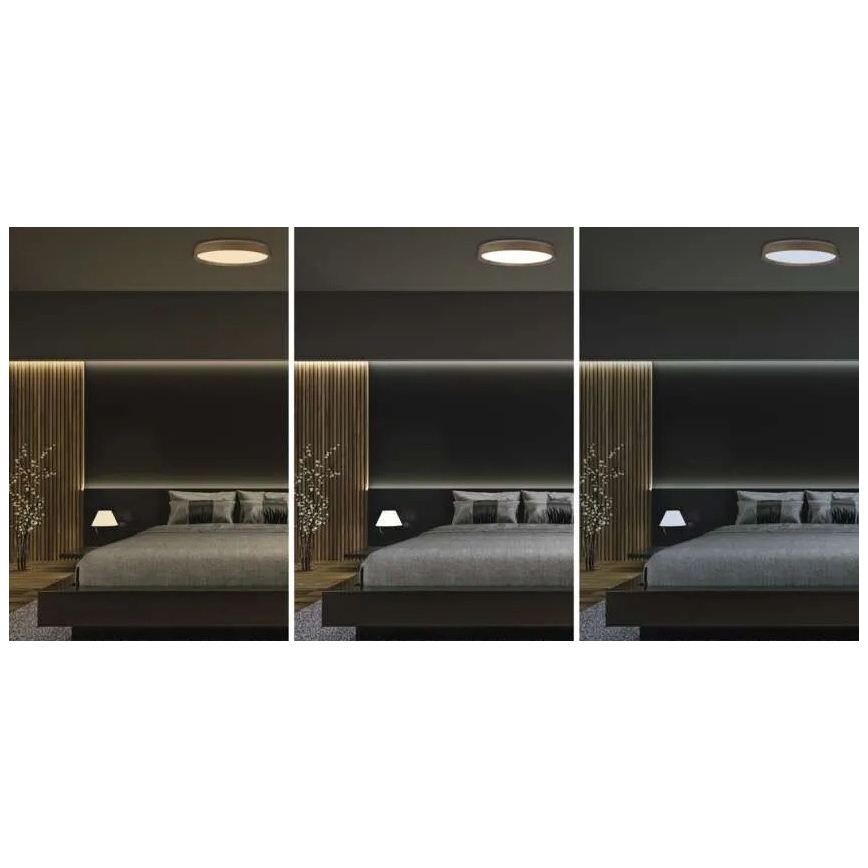 LED dimmelhető mennyezeti lámpatest ILVI LED/45W/230V 2700-6500K átm. 50 cm bézs + távirányító