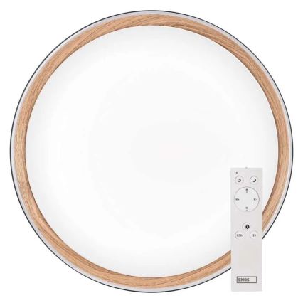 Dimmelhető mennyezeti lámpatest ILVI LED/45W/230V 2700–6500K, átmérő 50 cm, fekete/bézs + távirányító