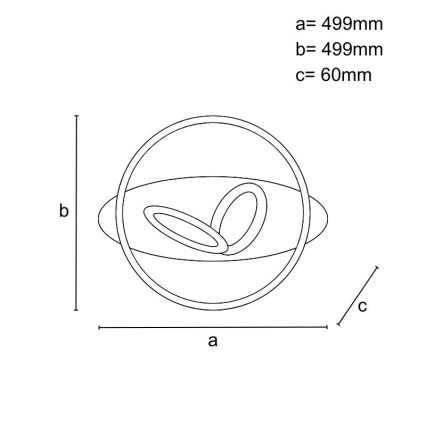 LED dimmelhető mennyezeti lámpatest LED/105W/230V 3000-6500K + távirányító