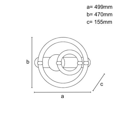 LED dimmelhető mennyezeti lámpatest LED/120W/230V 3000-6500K + távirányító
