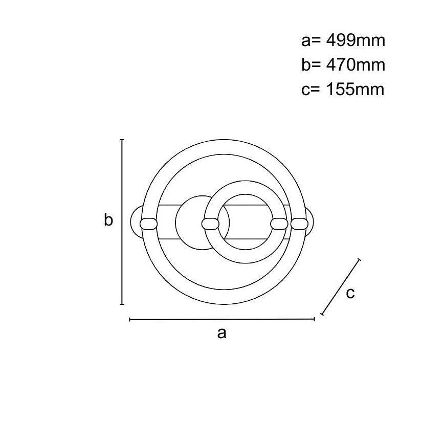 LED dimmelhető mennyezeti lámpatest LED/120W/230V 3000-6500K + távirányító