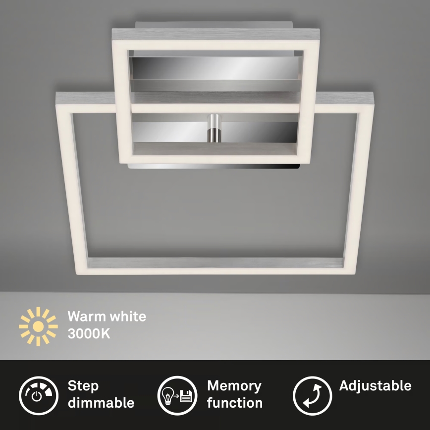 LED dimmelhető mennyezeti lámpatest LED/12W/230V 3000K matt króm