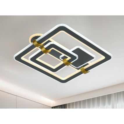 LED Dimmelhető mennyezeti lámpatest LED/140W/230V 3000-6500K + távirányító