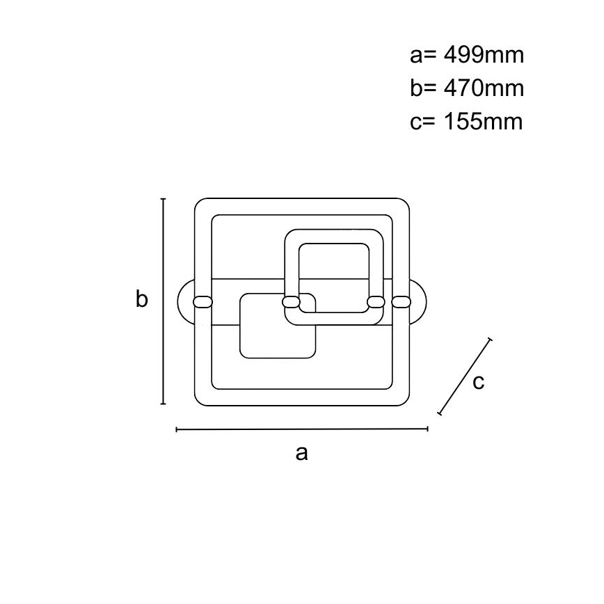 LED Dimmelhető mennyezeti lámpatest LED/140W/230V 3000-6500K + távirányító
