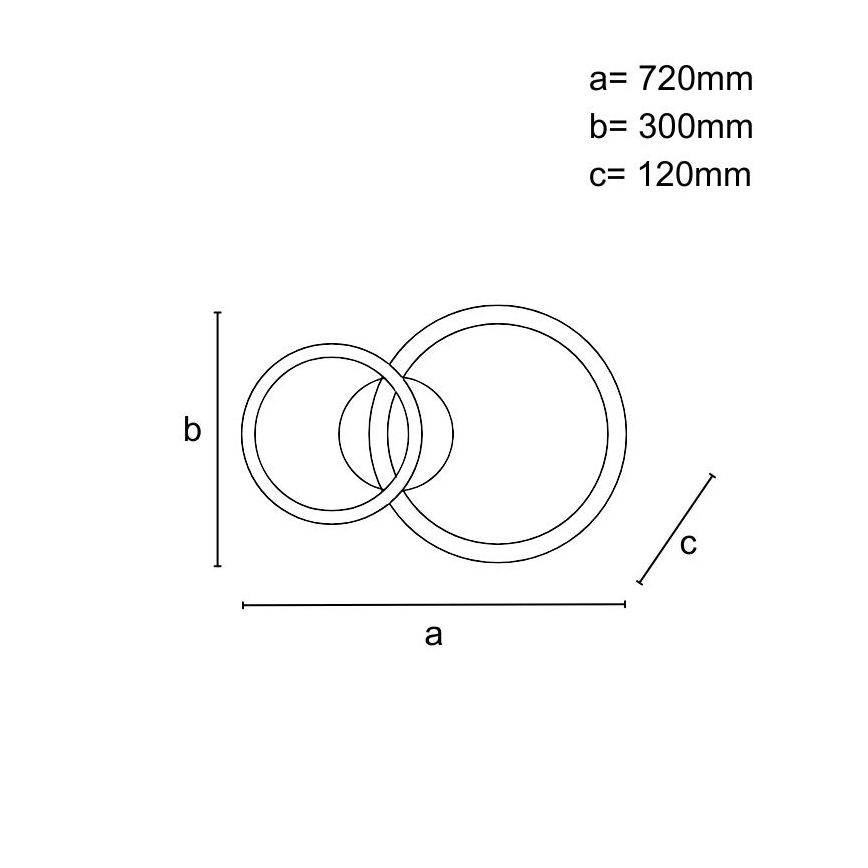 LED dimmelhető mennyezeti lámpatest LED/55W/230V 3000-6500K + távirányító