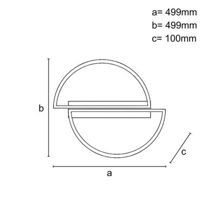 LED dimmelhető mennyezeti lámpatest LED/55W/230V 3000-6500K + távirányító