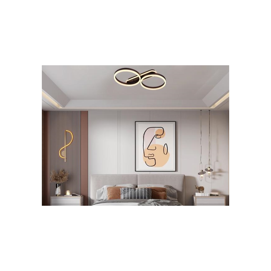 LED dimmelhető mennyezeti lámpatest LED/60W/230V 3000-6500K + távirányítóval