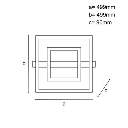 LED dimmelhető mennyezeti lámpatest LED/70W/230V 3000-6500K + távirányítóval