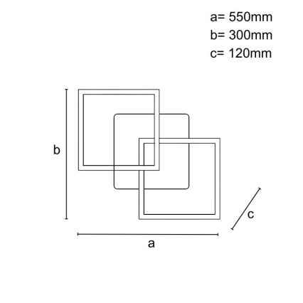 LED dimmelhető mennyezeti lámpatest LED/80W/230V 3000-6500K + távirányító
