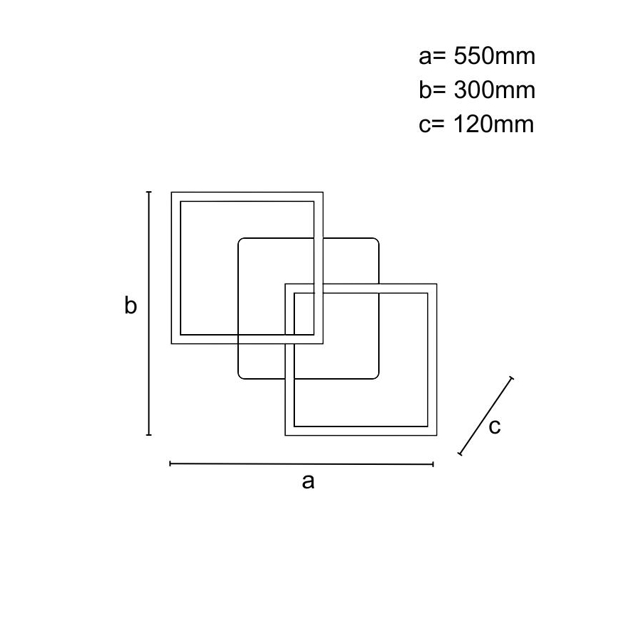 LED dimmelhető mennyezeti lámpatest LED/80W/230V 3000-6500K + távirányító