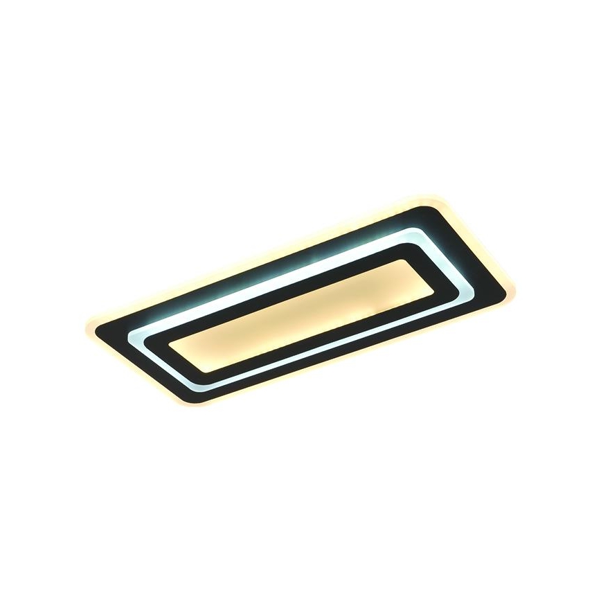 LED dimmelhető mennyezeti lámpa LED/85W/230V 3000-6500K fekete + távirányító