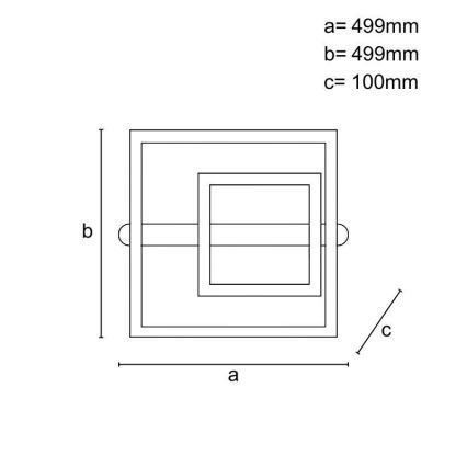 LED dimmelhető mennyezeti lámpatest LED/95W/230V 3000-6500K + távirányító