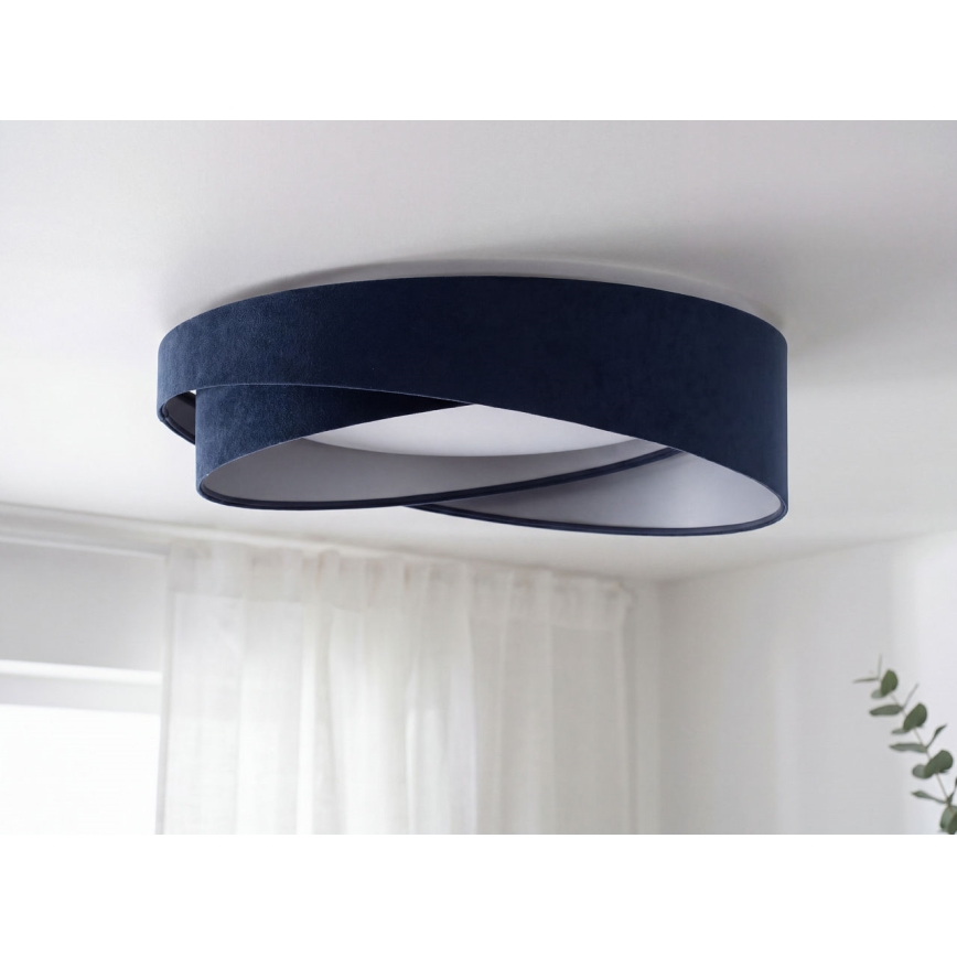 LED dimmelhető mennyezeti lámpa SMART GALAXY MODERN LED/24W/230V 3000-6500K átm. 55 cm kék/ezüst + távirányító