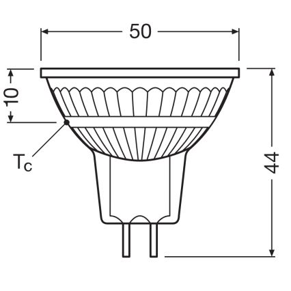 Dimmelhető LED reflektoros izzó MR16 GU5,3/6,6W/12V 3000K 36° CRI 97 - Ledvance