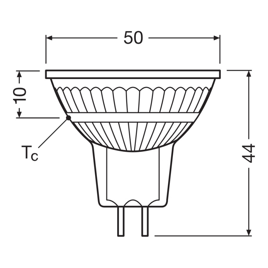 LED fényerőszabályozható MR16 reflektor izzó GU5,3/6,8W/12V 4000K 36° CRI 90 - Osram