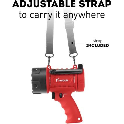 LED Dimmelhető nagy teljesítményű zseblámpa LED/5W/3xC IP67