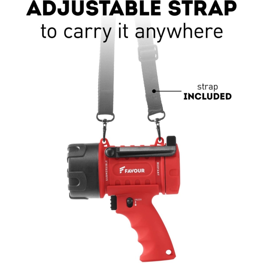 LED Dimmelhető nagy teljesítményű zseblámpa LED/5W/3xC IP67