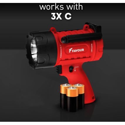 LED Dimmelhető nagy teljesítményű zseblámpa LED/5W/3xC IP67