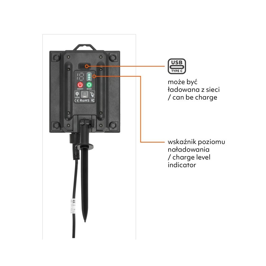 LED dimmelhető napelemes dekorációs fényfüzér STARLIGHT NEO 20xE27/3,7V 2700K IP54 2400 mAh 21,5m + távirányító