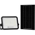 LED dimmelhető napelemes reflektor LED/200W/3,2V 2000-8000K IP65 10000 mAh fekete + távirányító