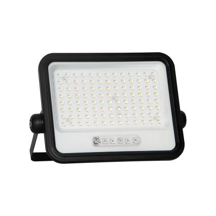 LED dimmelhető napelemes reflektor LED/200W/3,2V 2000-8000K IP65 10000 mAh fekete + távirányító